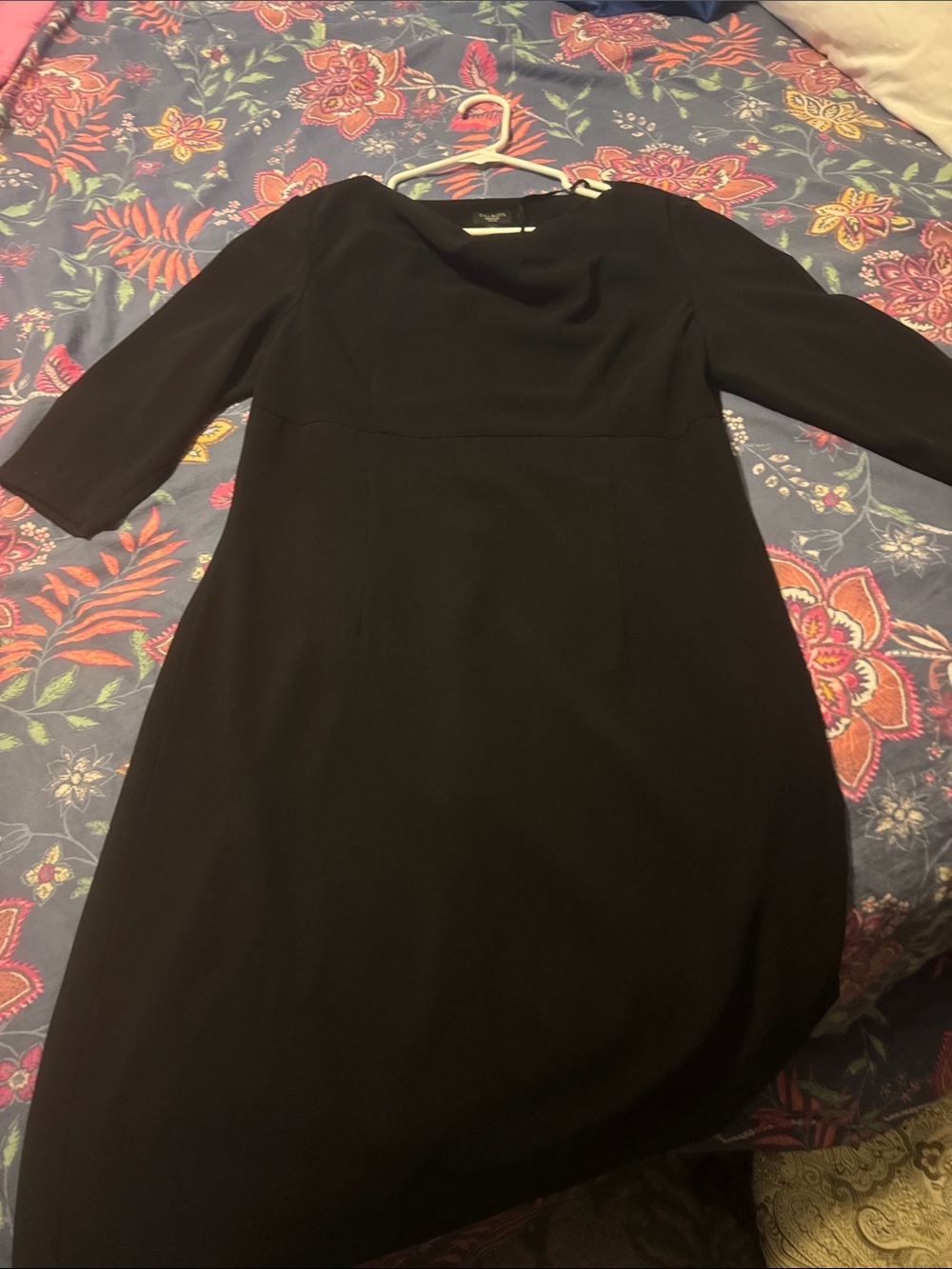 Talbots Black Midi Sheath Dress